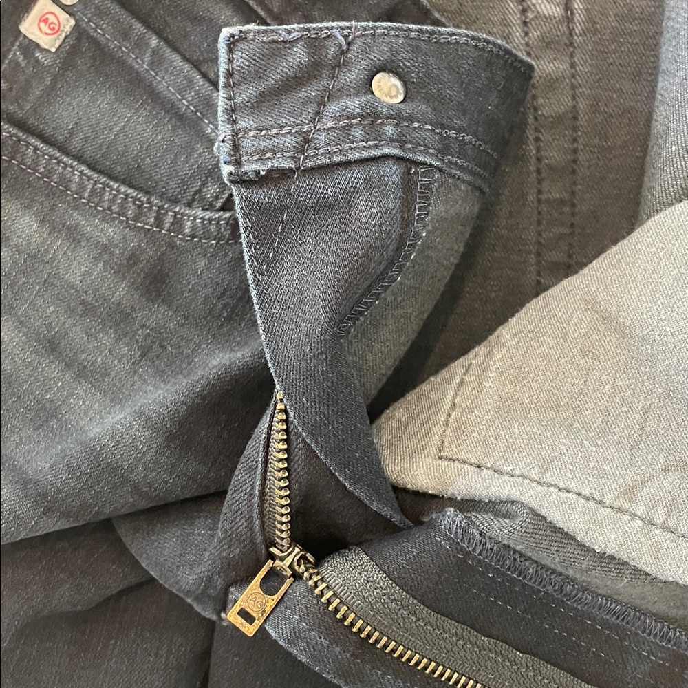 AG Mens Adriano Goldschmied “The Graduate” Tailored Leg Black Jeans. Size 34x34 - Picture 14 of 15